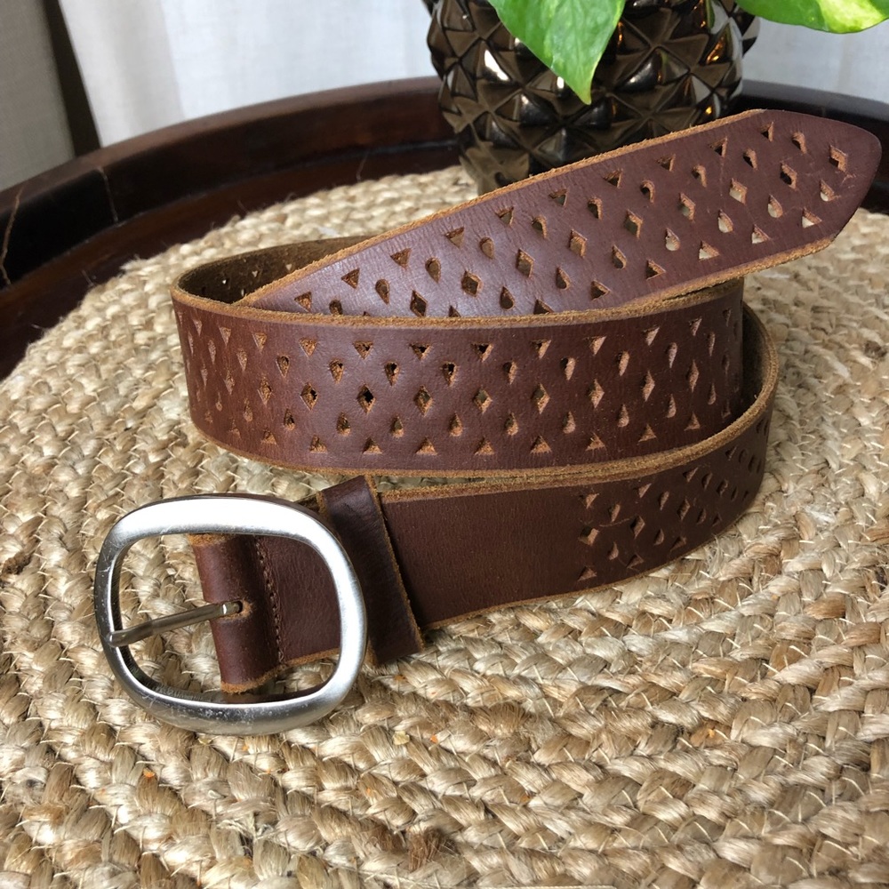 Fashion Leather Belt Brown